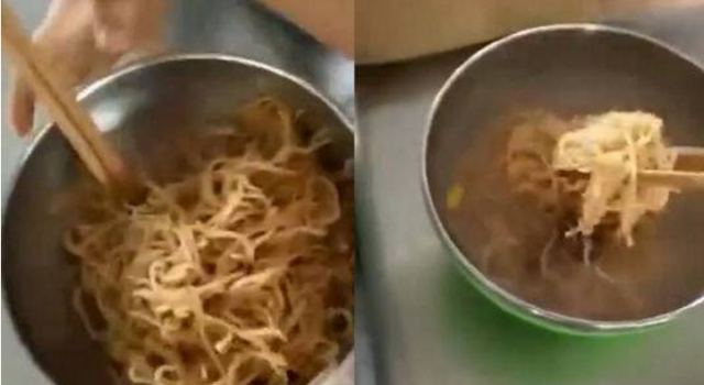 营养餐变素面怎么回事?就给祖国的花朵吃这个?良心呢?