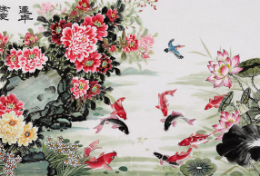 客厅挂字画什么合适,这五款花鸟画不容错过