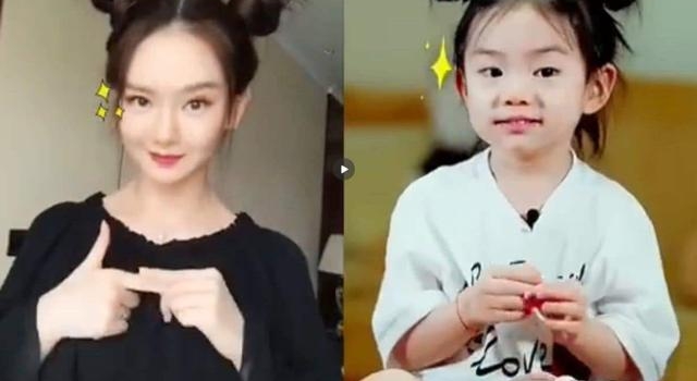 本以为戚薇和女儿已经够像,看到杨幂和她女儿,网友:复制粘贴