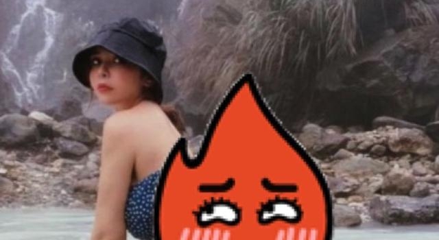 辣模无惧寒冷野外穿泳衣,坐水中大秀身材,曾被男友骗走300万