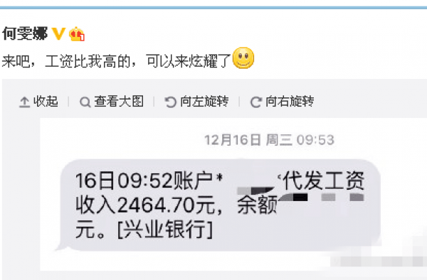 奥运冠军何雯娜自曝工资2400元：这在北京能干吗?