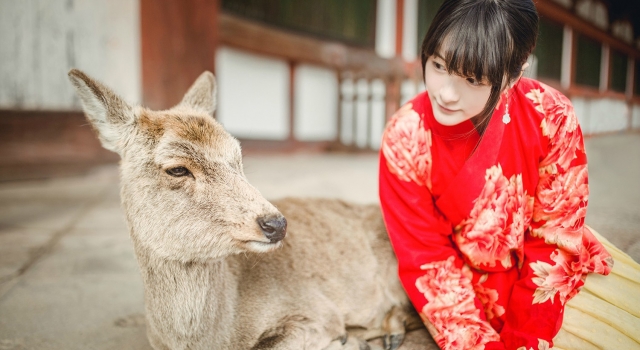 徐娇汉服造型美到哭 爱国妹子日本美国推广中国传统服饰
