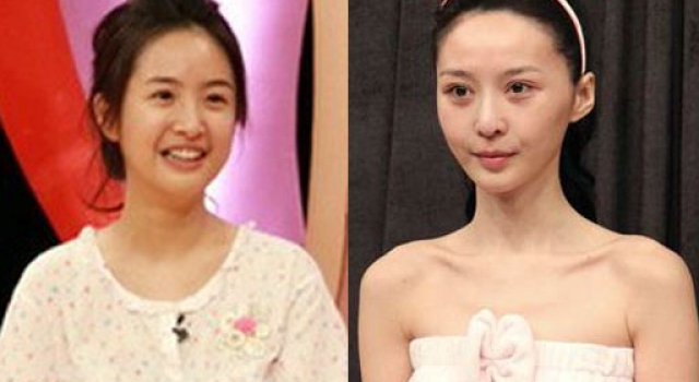 殷琦卸妆疑似整容 各大女星卸妆前后对比