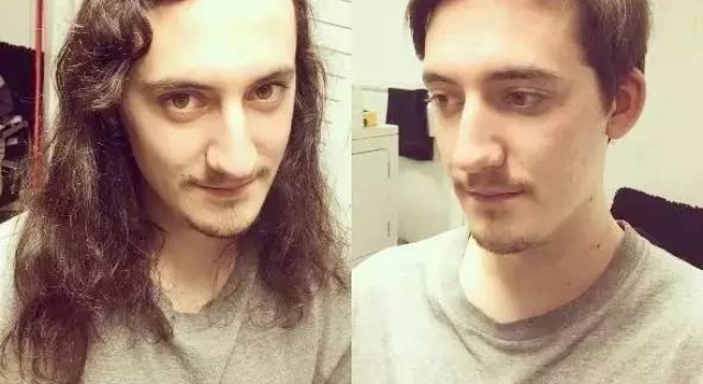 男人理发前vs理发后 哥们你咋这样爱糟蹋自己呢？