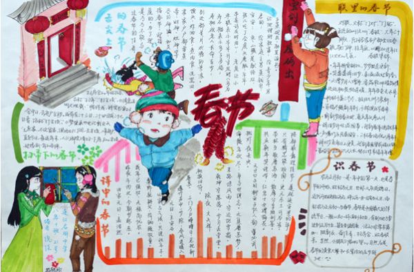 关于春节的手抄报图片集锦 关于春节的资料大全