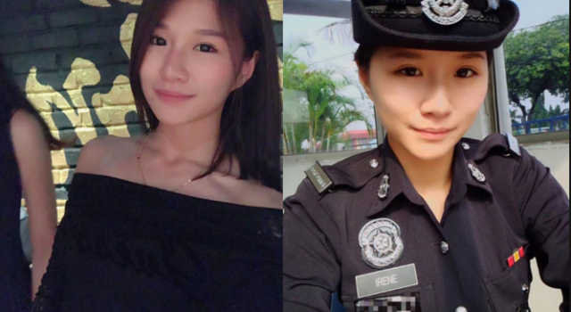 超正点华人警花长相甜美爆红网络 网友求姐姐保护