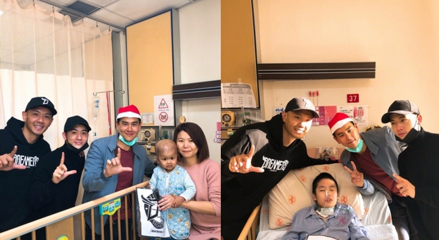 彭于晏陈建州探望病童 圣诞前夕给孩子们带去温暖