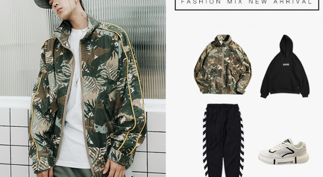潮男们的必备服饰  玩潮流的男士们可不能没有一套迷彩LOOK