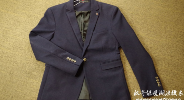 秋冬新款休闲商务 单西领修身西装外套 尽享绅士风度
