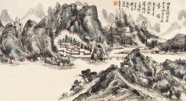 近现代国画家黄宾虹 积墨表现技法突出 山水画一代宗师