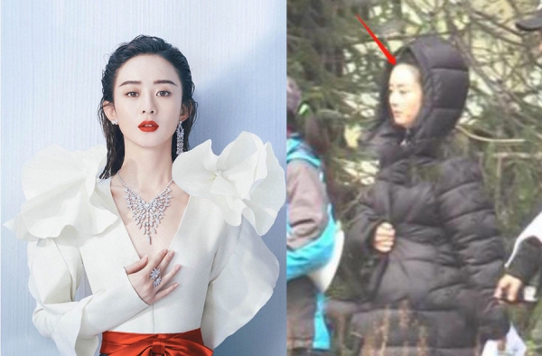 赵丽颖有翡造型 与楚乔造型相似 发际线令人无奈！