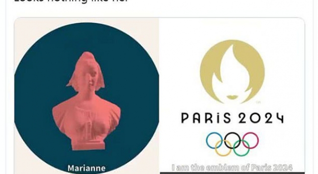 巴黎奥运会logo被指太性感 网友：不愧是浪漫国度