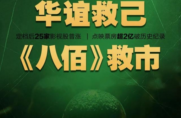 《八佰》救市 华谊救己