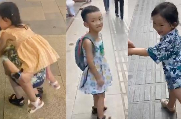 为家付出太多！6岁哥哥为妹妹穿上连衣裙遭嘲笑 妈妈：对不起他