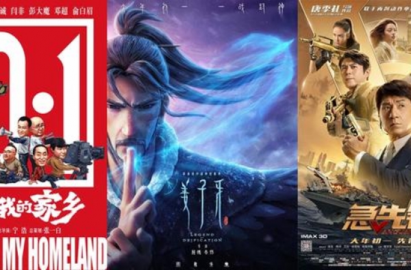 国庆档预售总票房破2亿：《姜子牙》夺冠成龙《急先锋》居第三