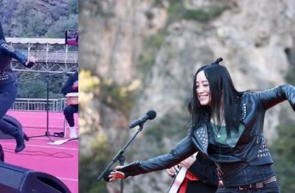斯琴格日乐罕见现身商演，网友重提她与臧天朔旧情，本人霸气回应