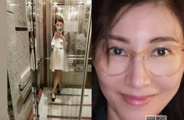50岁李嘉欣晒素颜自拍，皮肤白皙细腻如少女，豪门阔太范儿十足
