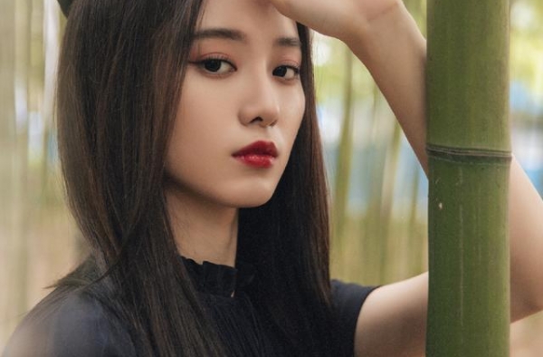 徐艺洋秋日竹林写真，舞台上是自信悠扬，舞台下是自在灵动