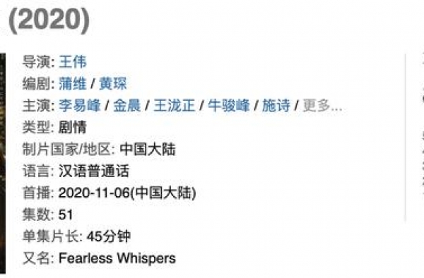 李易峰主演，《白夜追凶》导演执导，这部有颜有实力的剧值得一看