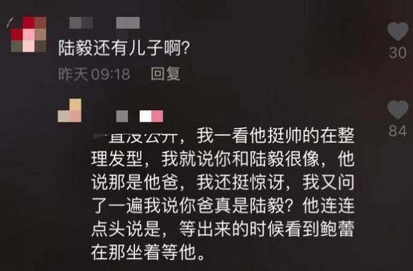 真有三胎儿子？5岁男孩称爸爸是陆毅 获鲍蕾相伴