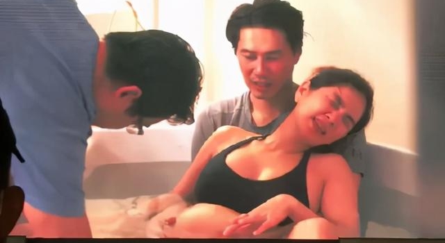 陈嘉桦公开生娃过程，姐妹全程陪同，老公忍不住痛哭，母爱真伟大